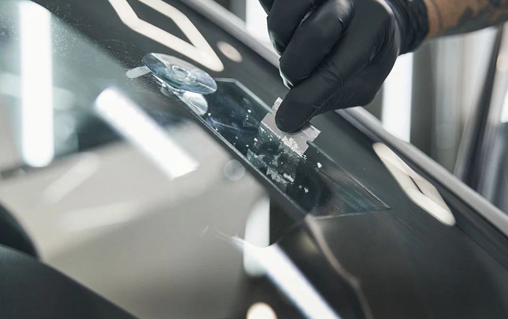 Windshield cracks