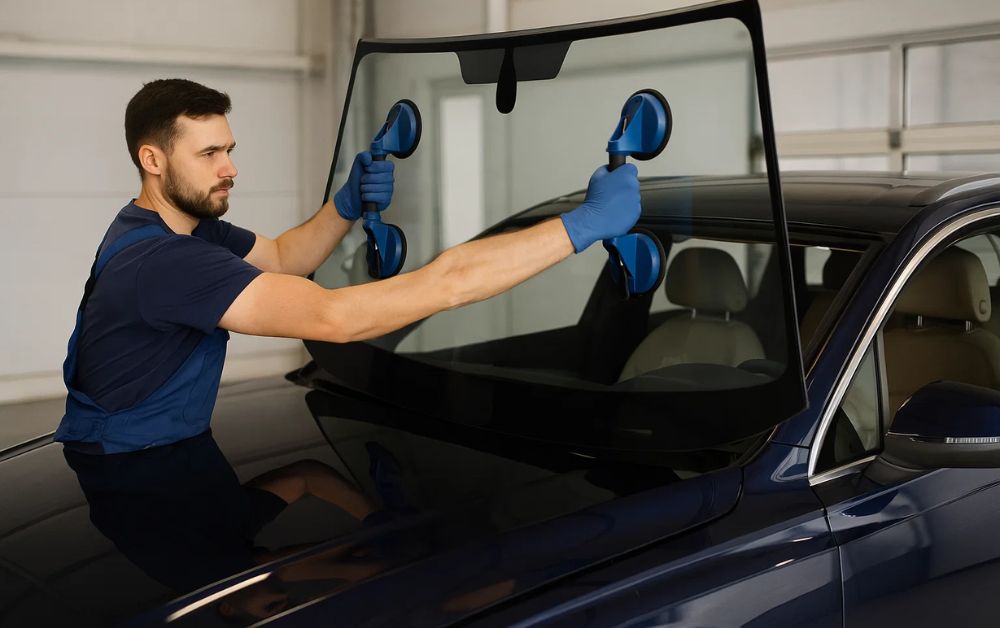 Changing The Windshield Of The Car
